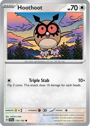 Hoothoot (114) [SV07 Stellar Crown] Normal - Common