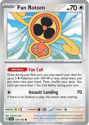 Fan Rotom (118) [SV07 Stellar Crown] Normal - Common