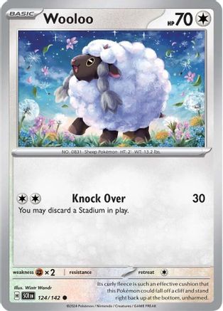 Wooloo (124) [SV07 Stellar Crown] Normal - Common