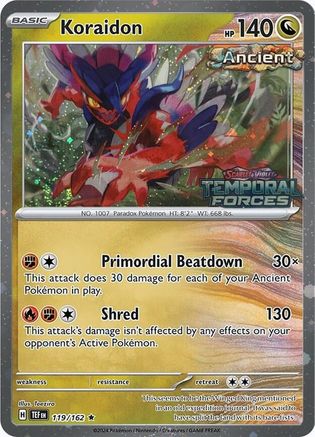 Koraidon (European Promo) (119/162) [Miscellaneous Cards & Products] Normal - Promo