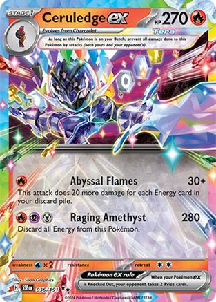 Ceruledge ex (036) [SV08 Surging Sparks] Holofoil - Double Rare