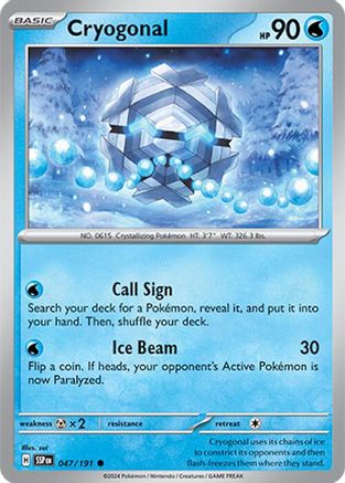 Cryogonal (047) [SV08 Surging Sparks] Normal - Common