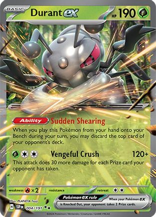 Durant ex (004/191) [SV08 Surging Sparks] Holofoil - Double Rare