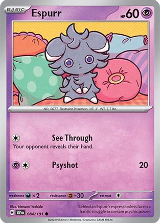 Espurr (084) [SV08 Surging Sparks] Reverse Holofoil - Common