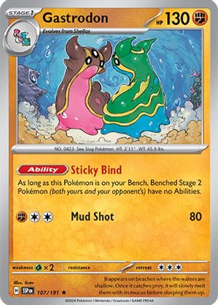 Gastrodon (107) [SV08 Surging Sparks] Holofoil - Rare
