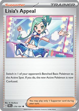 Lisia's Appeal (179/191) [SV08 Surging Sparks] Reverse Holofoil - Uncommon