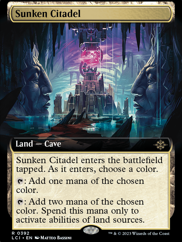 Sunken Citadel (Extended Art) (LCI-392) - The Lost Caverns of Ixalan: (Extended Art) Foil