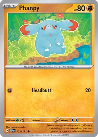Phanpy (102/191) [SV08 Surging Sparks] Normal - Common