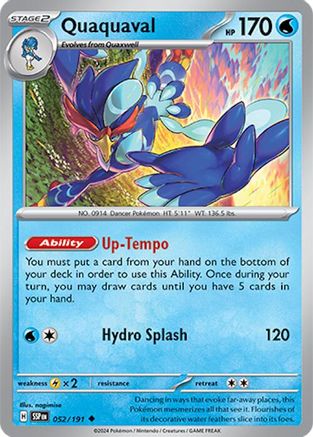Quaquaval (052) [SV08 Surging Sparks] Reverse Holofoil - Uncommon
