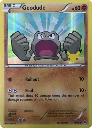 Geodude (Stamped) (043/083) [Generations] Holofoil - Promo