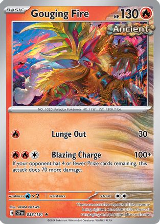 Gouging Fire (038/191) [Deck Exclusives] Normal - Promo