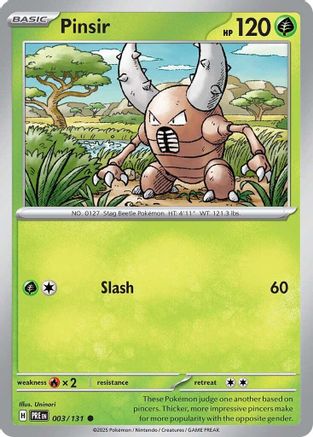 Pinsir (003) [SV Prismatic Evolutions] Normal - Common