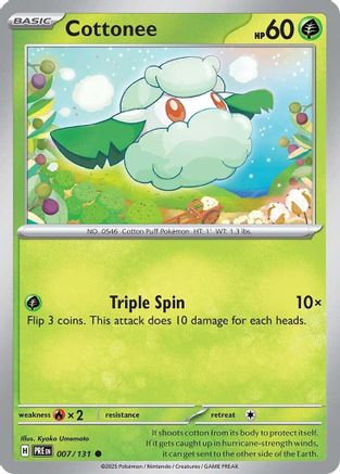 Cottonee (007) [SV Prismatic Evolutions] Normal - Common