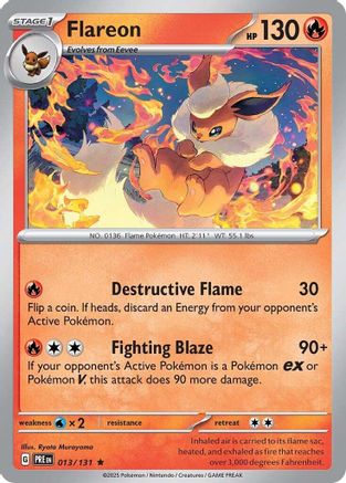 Flareon (013) [SV Prismatic Evolutions] Reverse Holofoil - Rare
