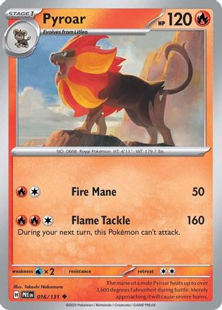 Pyroar (016) [SV Prismatic Evolutions] Normal - Uncommon