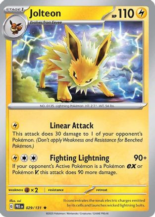 Jolteon (029) [SV Prismatic Evolutions] Reverse Holofoil - Rare