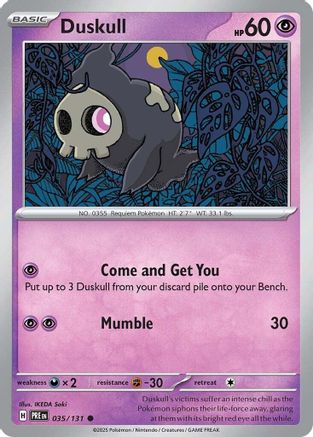 Duskull (035) [SV Prismatic Evolutions] Normal - Common