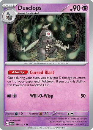 Dusclops (036) [SV Prismatic Evolutions] Normal - Common