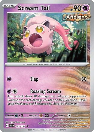 Scream Tail (042) [SV Prismatic Evolutions] Normal - Uncommon