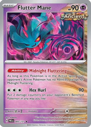 Flutter Mane (043) [SV Prismatic Evolutions] Reverse Holofoil - Rare