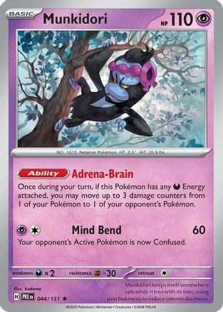 Munkidori (044) [SV Prismatic Evolutions] Holofoil - Rare