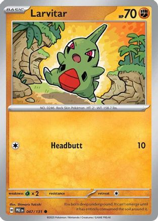 Larvitar (047) [SV Prismatic Evolutions] Reverse Holofoil - Common