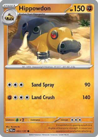 Hippowdon (053) [SV Prismatic Evolutions] Normal - Common