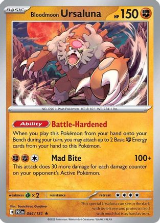 Bloodmoon Ursaluna (054) [SV Prismatic Evolutions] Holofoil - Rare