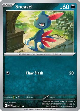 Sneasel (061) [SV Prismatic Evolutions] Normal - Common