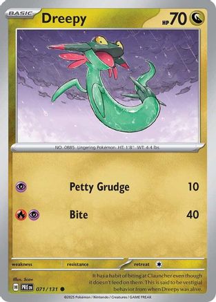 Dreepy (071) [SV Prismatic Evolutions] Reverse Holofoil - Common