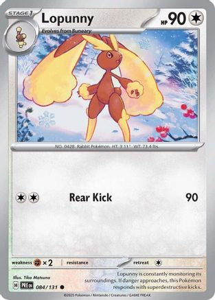 Lopunny (084) [SV Prismatic Evolutions] Reverse Holofoil - Common