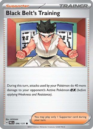 Black Belt's Training (096/131) [SV Prismatic Evolutions] Reverse Holofoil - Common