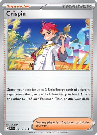 Crispin (105/131) [SV Prismatic Evolutions] Reverse Holofoil - Uncommon