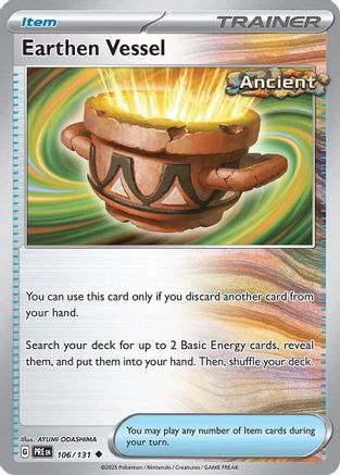 Earthen Vessel (106) [SV Prismatic Evolutions] Reverse Holofoil - Uncommon