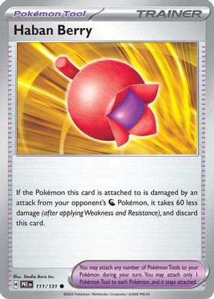 Haban Berry (111) [SV Prismatic Evolutions] Normal - Common
