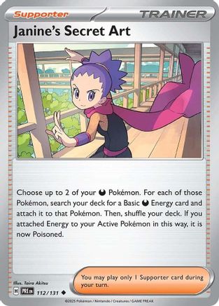 Janine's Secret Art (112/131) [SV Prismatic Evolutions] Reverse Holofoil - Uncommon