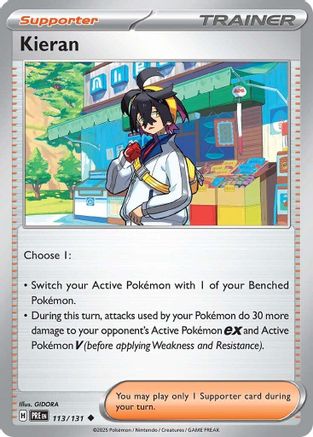 Kieran (113/131) [SV Prismatic Evolutions] Reverse Holofoil - Uncommon