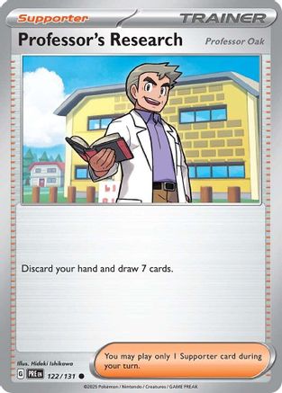 Professor's Research [Professor Oak] (122) [SV Prismatic Evolutions] Normal - Common