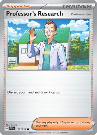 Professor's Research [Professor Elm] (123) [SV Prismatic Evolutions] Normal - Common