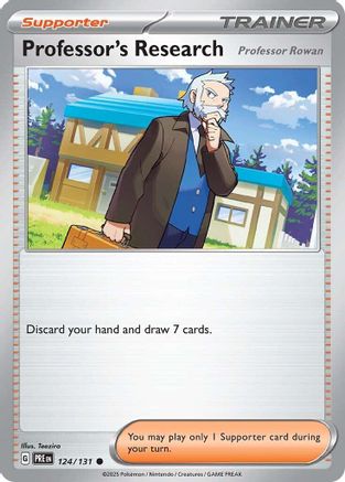 Professor's Research [Professor Rowan] (124) [SV Prismatic Evolutions] Normal - Common