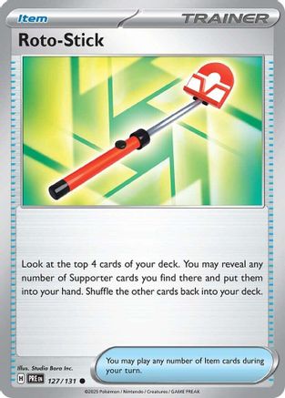 Roto-Stick (127) [SV Prismatic Evolutions] Reverse Holofoil - Common
