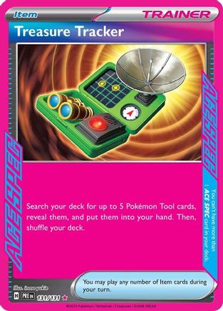 Treasure Tracker (131/131) [SV Prismatic Evolutions] Holofoil - ACE SPEC Rare