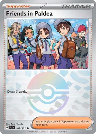 Friends in Paldea (Poke Ball Pattern) (109/131) [SV Prismatic Evolutions] Holofoil - Common