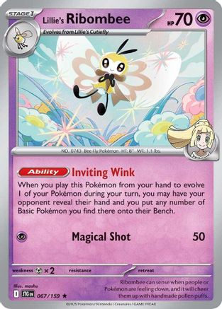 Lillie's Ribombee (067/159) [SV09 Journey Together] Holofoil - Rare