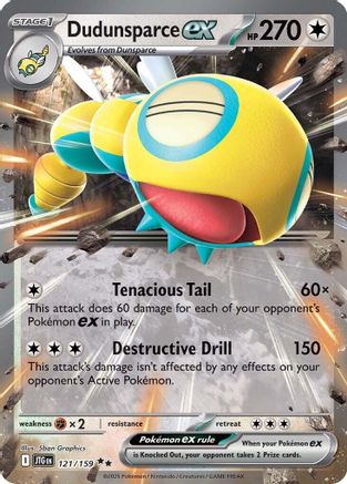 Dudunsparce ex (121/159) [SV09 Journey Together] Holofoil - Double Rare