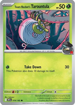 Team Rocket's Tarountula (019) [SV10 Destined Rivals] Normal - Common