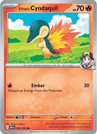 Ethan's Cyndaquil (032) [SV10 Destined Rivals] Reverse Holofoil - Common