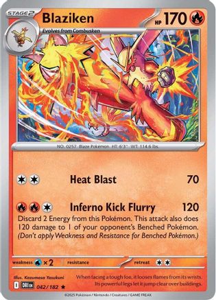 Blaziken (042/182) [SV10 Destined Rivals] Holofoil - Rare