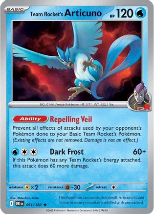 Team Rocket's Articuno (051) [SV10 Destined Rivals] Holofoil - Rare