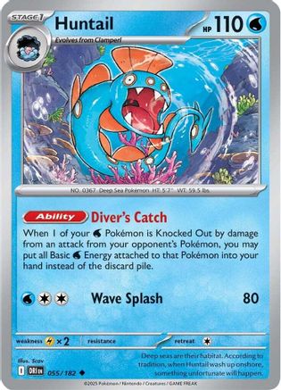 Huntail (055) [SV10 Destined Rivals] Reverse Holofoil - Uncommon